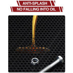 17 Gal Electric Oil Drain with 110V Pump & 8 Ft Hose,Low Profile & T Folding Handle Oil Drain Cart for Truck Cars SUVs